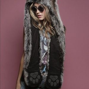 Grey wolf Spirit Hood